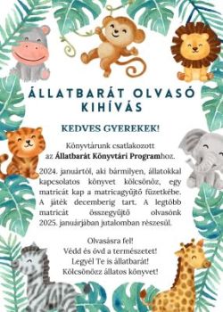 allatbarat olvaso kihivas plakat sm