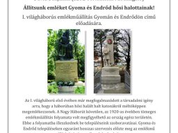2019.01.24 - Városunk első világháborús hősi emlékművei