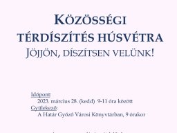 Húsvéti térdíszítés 