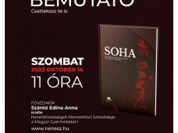 2023.10.18. - Soha című könyv bemutatója