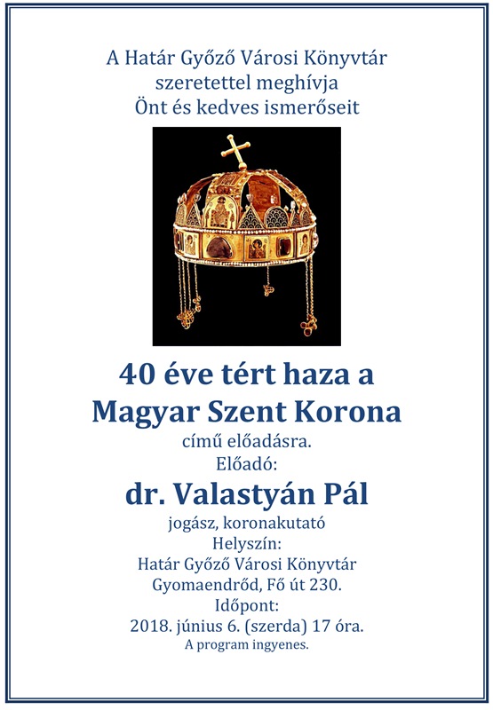 A Szent Korona plakat