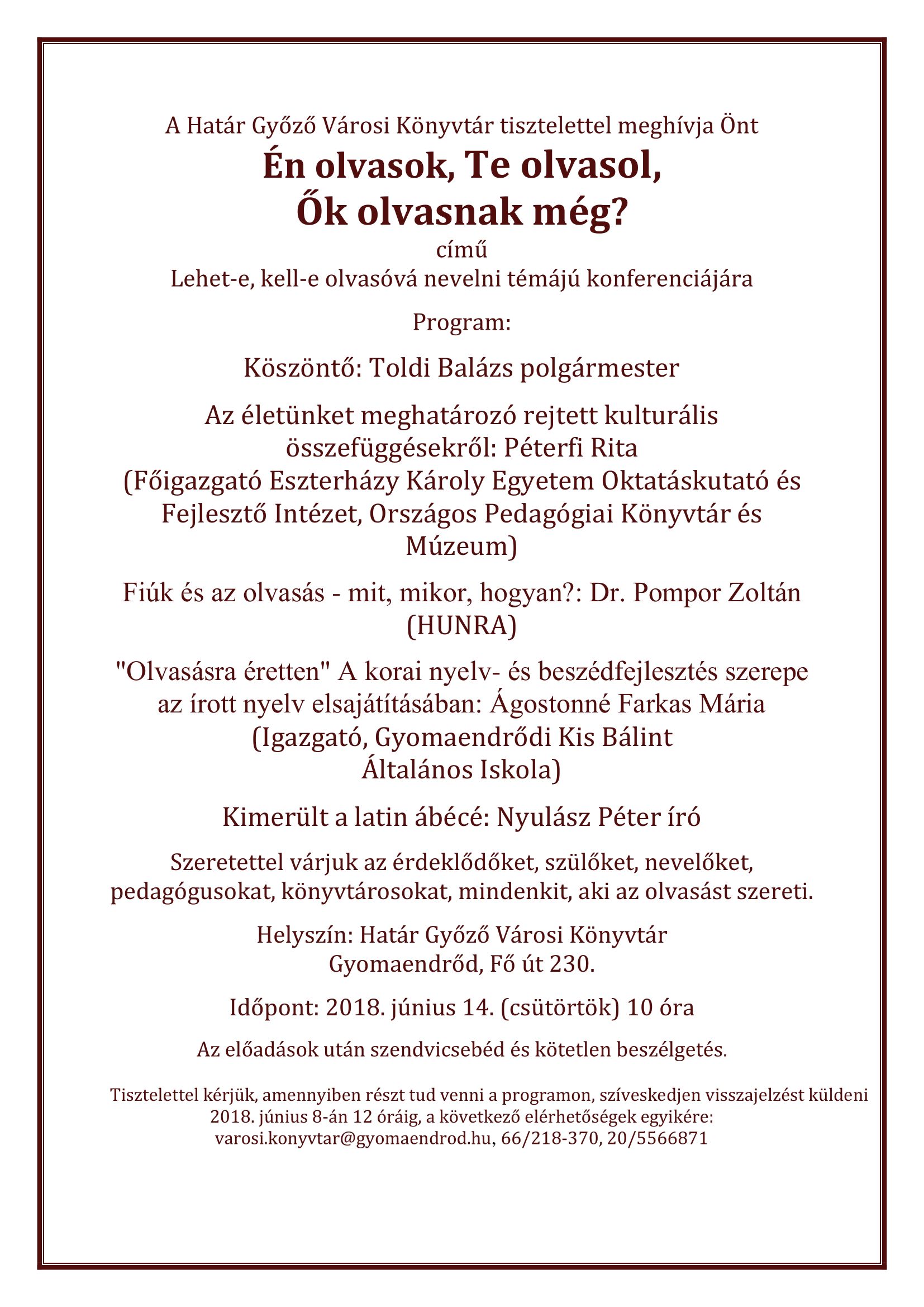 olvasas plakat