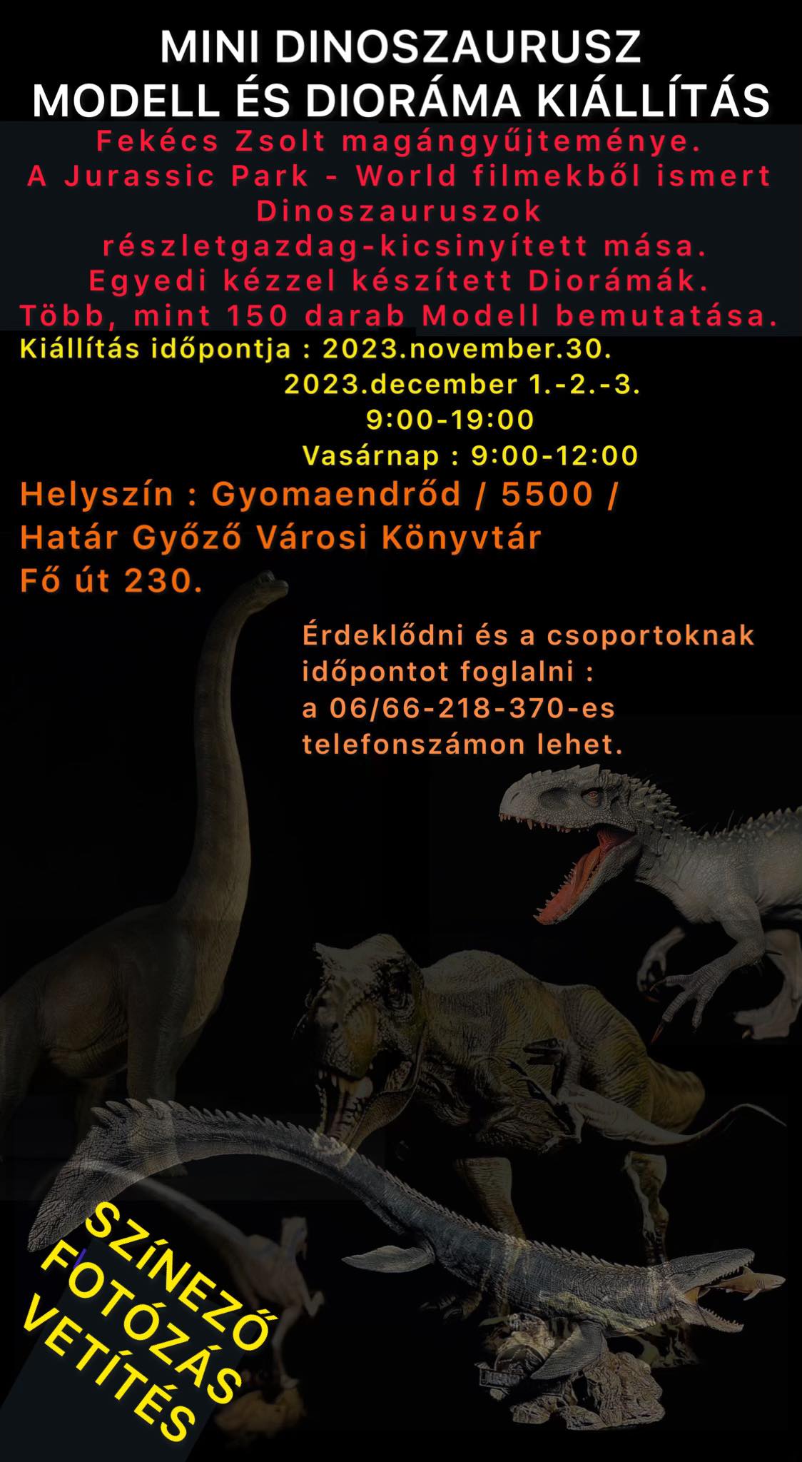 dinoszaurusz kiallitas