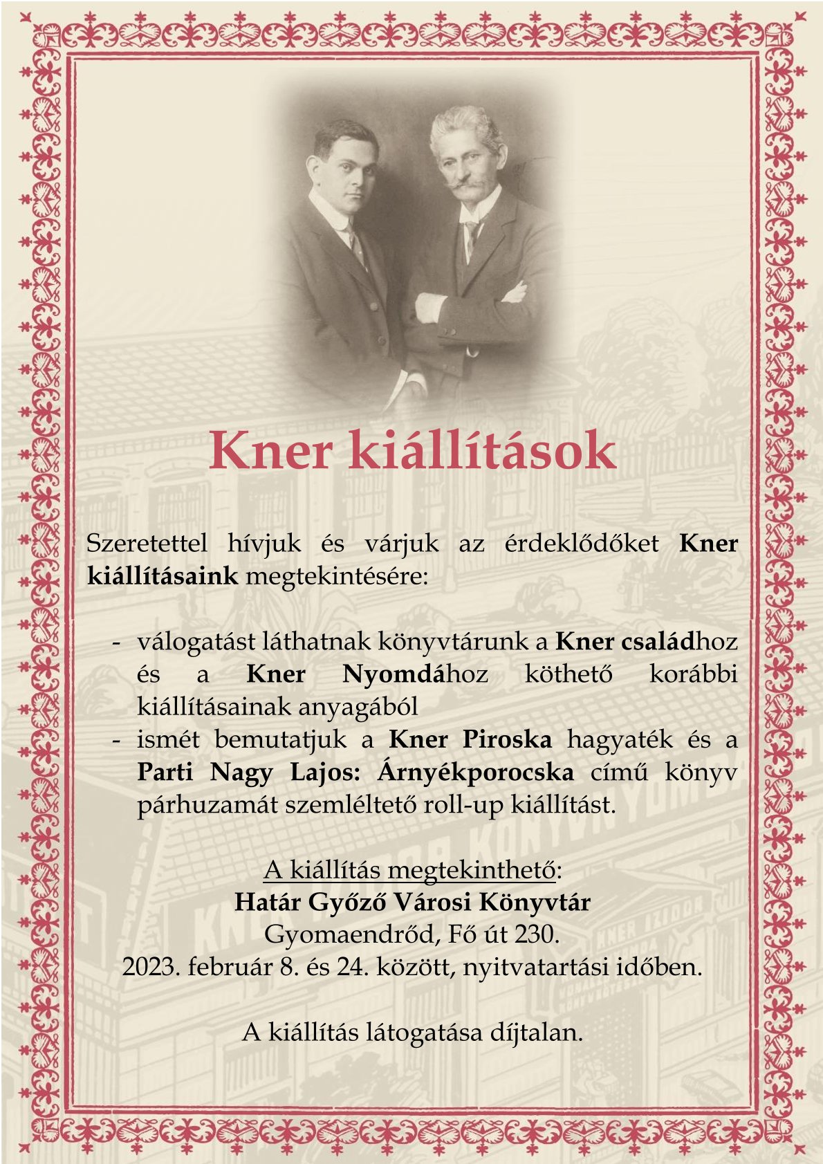 kner kiallitas plakat 2023